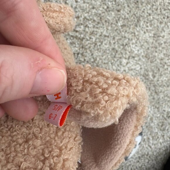 Joe Fresh teddy bear slippers Tan Size S (6-7) Booties - Picture 7 of 8